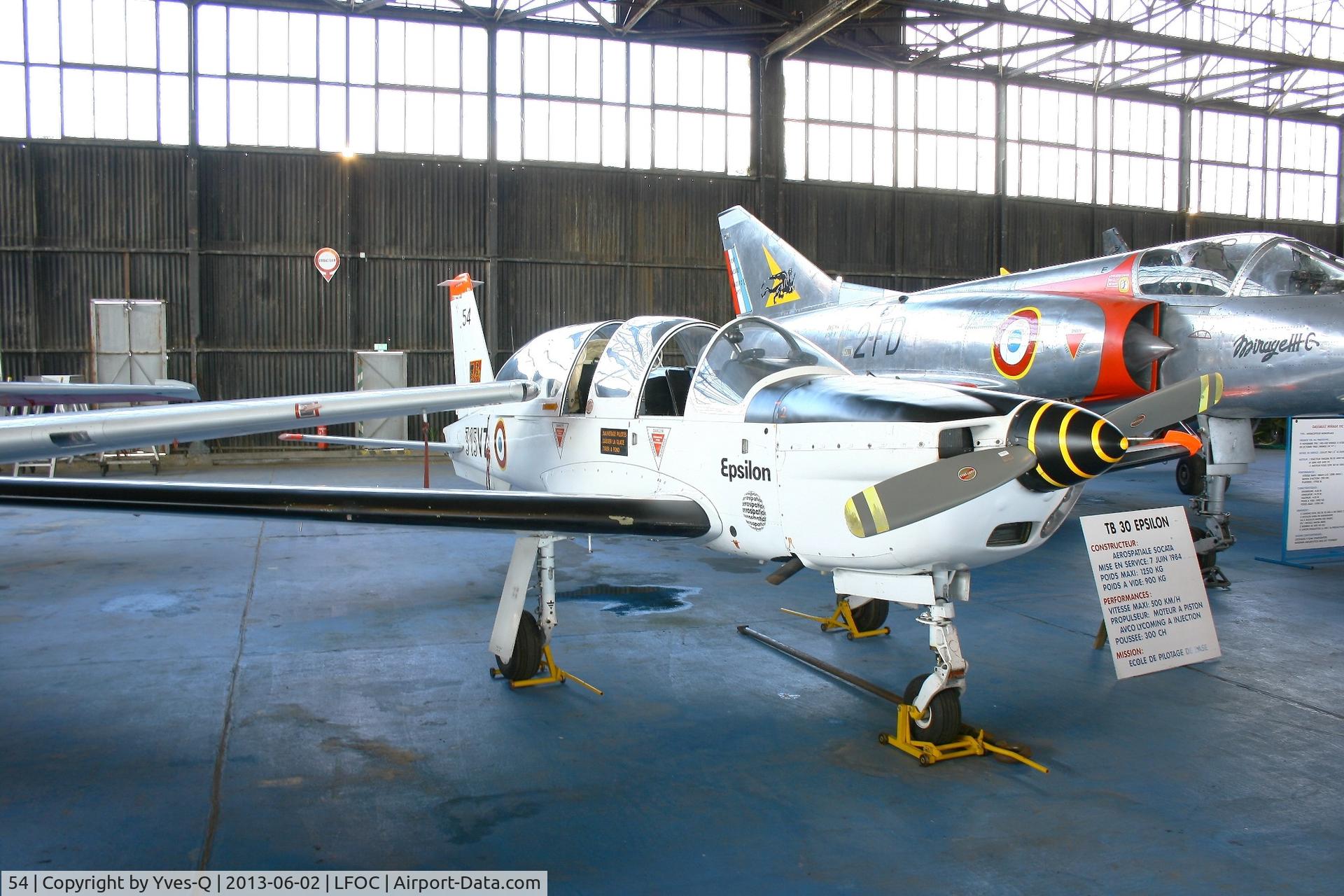 54, Socata TB-30 Epsilon C/N 54, Socata TB-30 Epsilon, Canopée Museum Châteaudun Air Base 279 (LFOC)