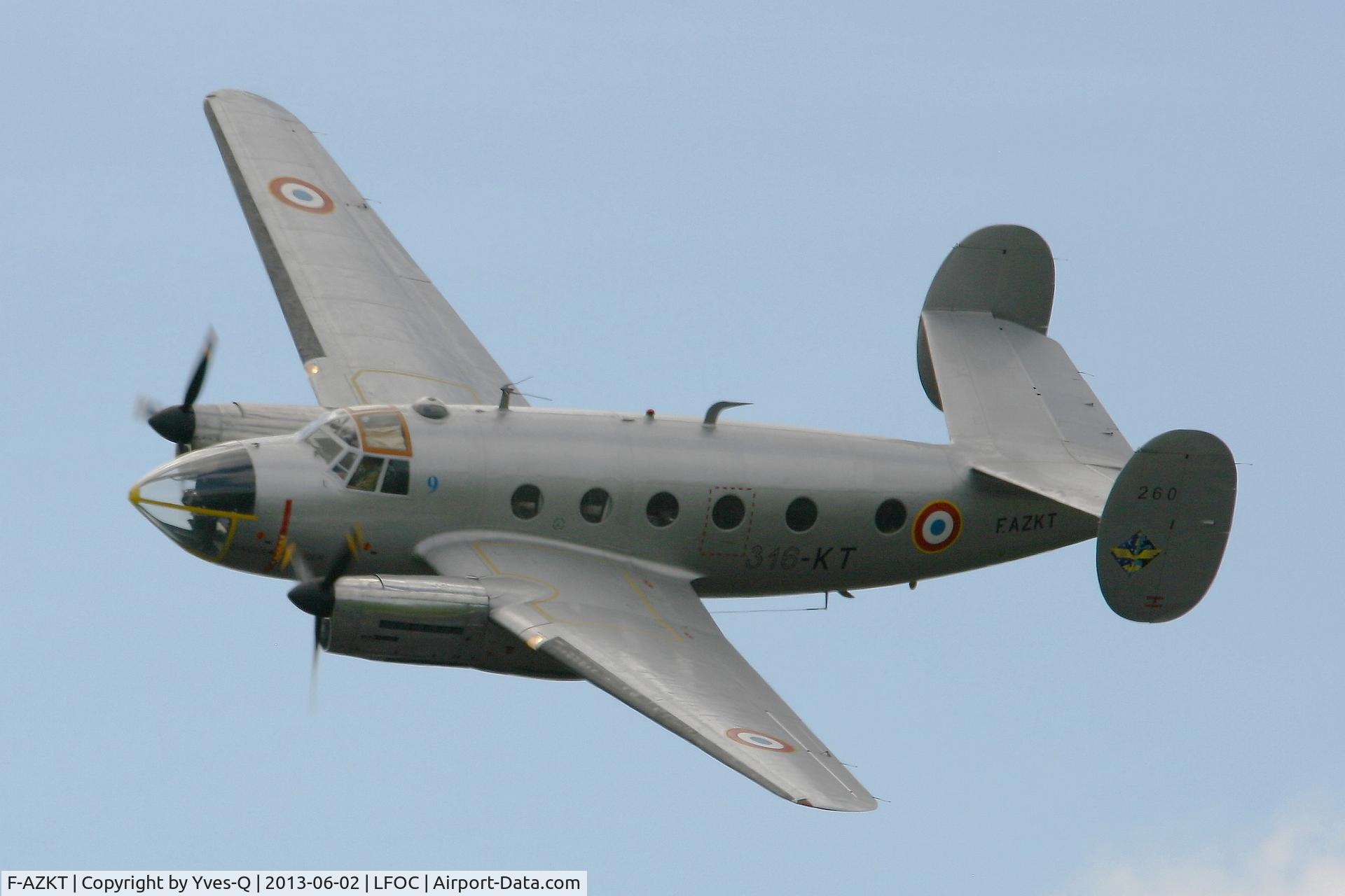 F-AZKT, 1954 Dassault MD-311 Flamant C/N 260, Dassault MD-311 Flamant, Châteaudun Air Base 279 (LFOC)