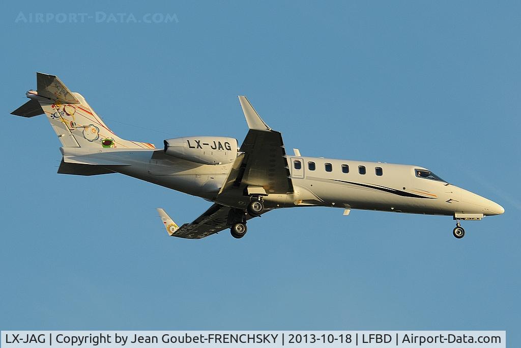 LX-JAG, 2009 Learjet 45 C/N 398, Global Jet Luxembourg SA, Luxembourg landing 23