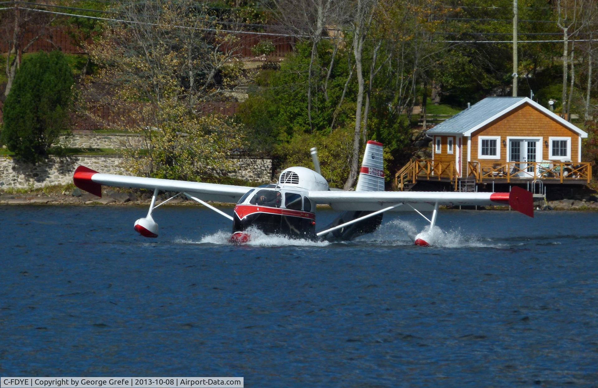 C-FDYE, 1947 Republic RC-3X Seabee Seabee C/N 395, Water takeoff from Lake Massawippi in North Hatley, QC Canada