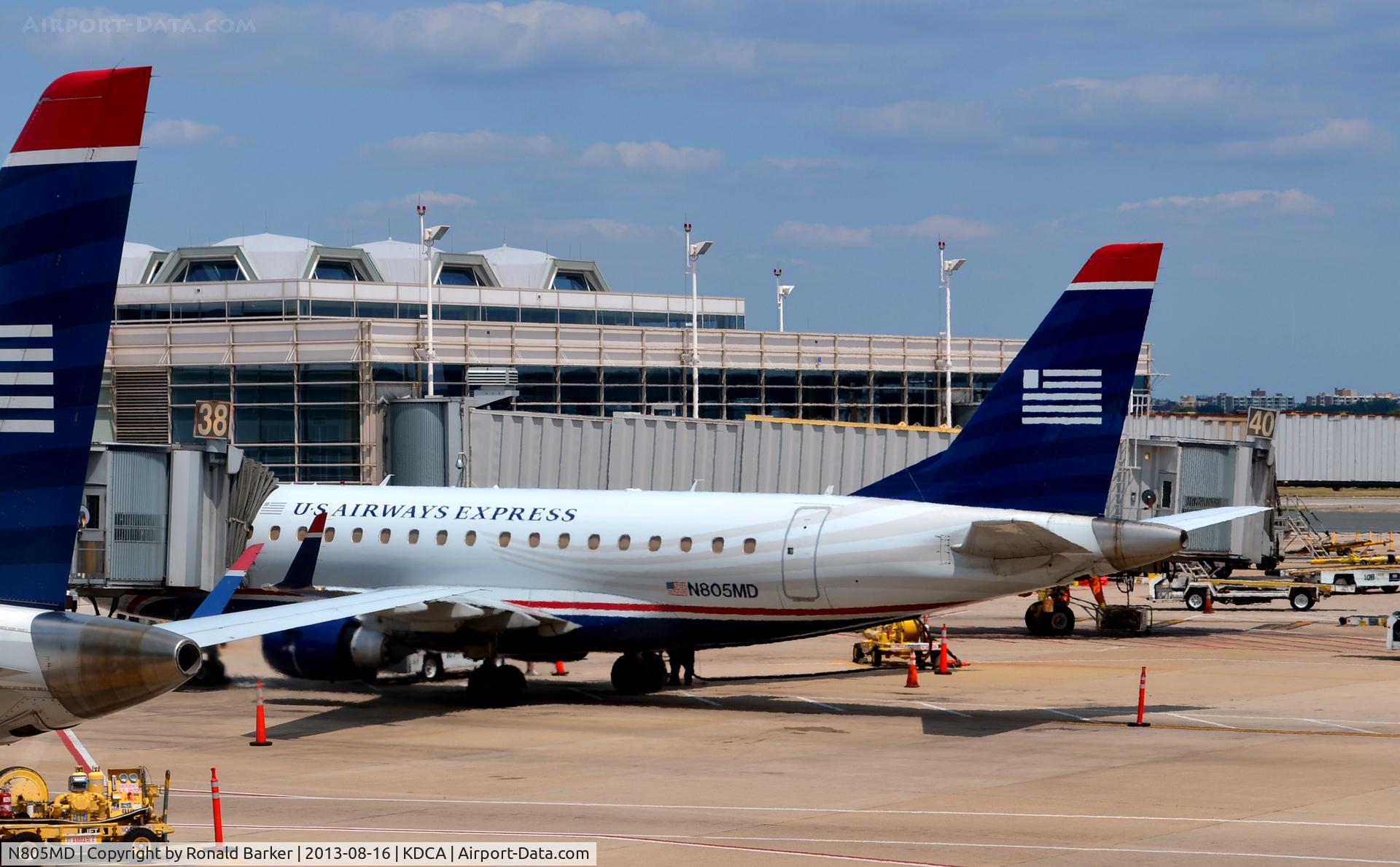 N805MD, 2004 Embraer 170SU (ERJ-170-100SU) C/N 17000018, At Gate 38  National