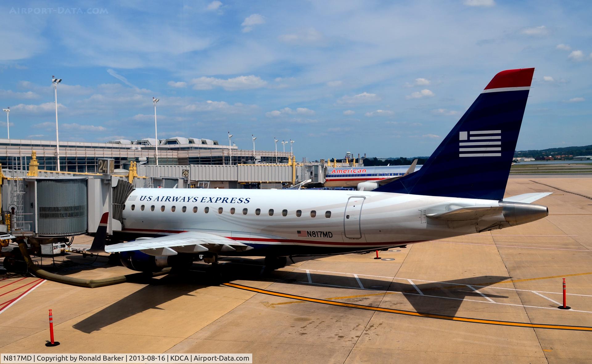N817MD, 2004 Embraer 170SU (ERJ-170-100SU) C/N 17000038, At gate 24 National