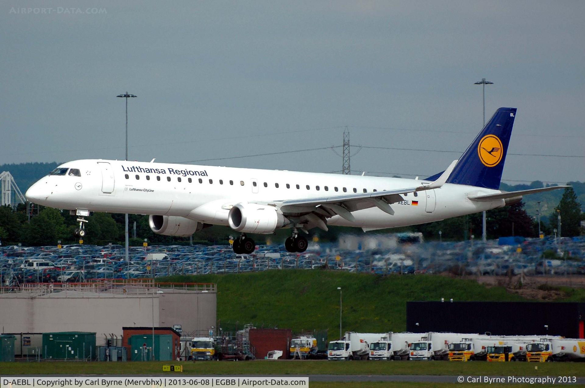 D-AEBL, 2012 Embraer 195LR (ERJ-190-200LR) C/N 19000507, Taken from the MSCP.