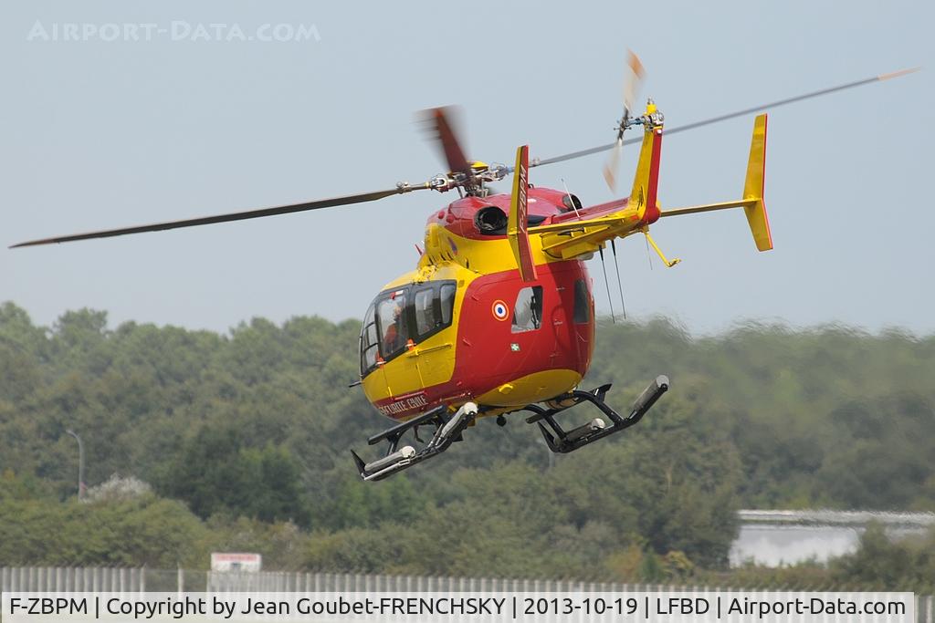F-ZBPM, Eurocopter-Kawasaki EC-145 (BK-117C-2) C/N 9022, take off DRAGON 33 for Grand Crohot beach rescue