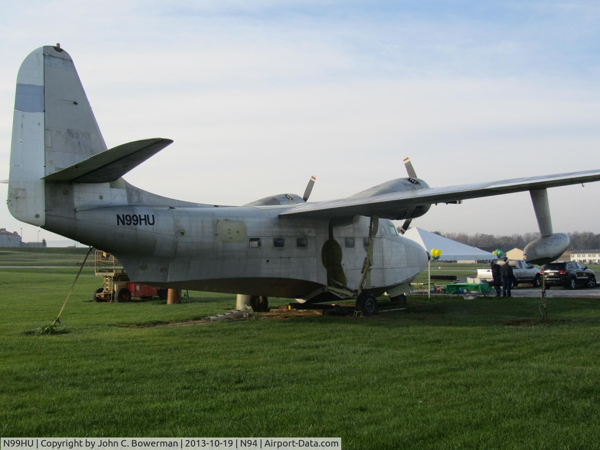 N99HU, Grumman SA-16A Albatross C/N G-40, Seen when driving past the Carlisle Airport on the moning of Saturday, October 19, 2013.