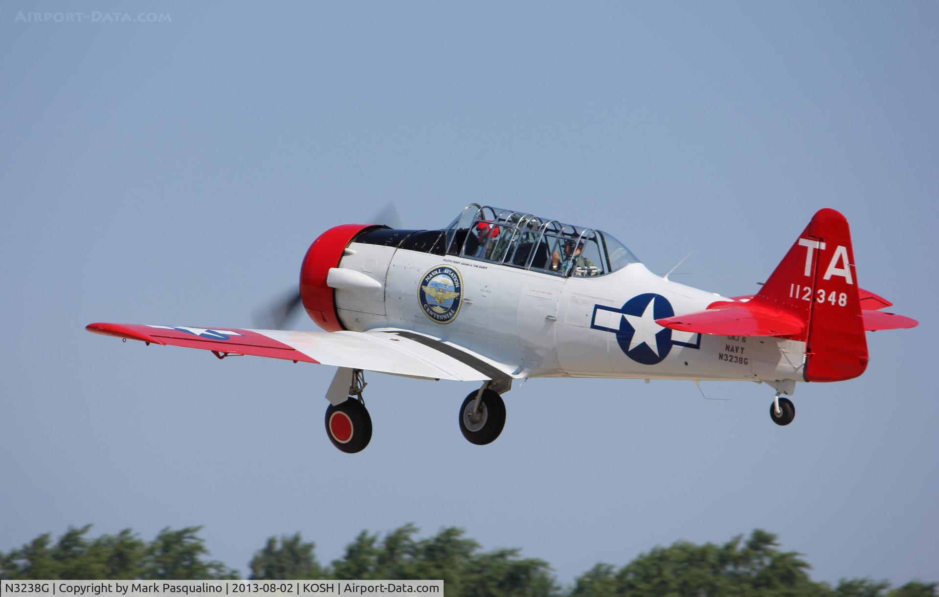 N3238G, 1959 North American SNJ-6 Texan C/N 121-43202, North American SNJ-6