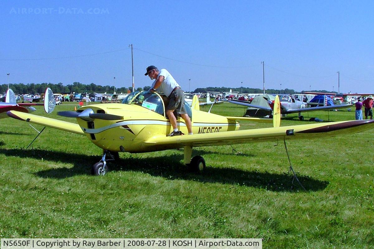 N5650F, 1967 Alon A2A Aircoupe C/N B-250, Alon A-2A Aircoupe[B-250] Oshkosh-Wittman Regional~N 28/07/2008