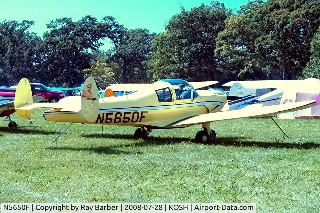 N5650F, 1967 Alon A2A Aircoupe C/N B-250, Alon A-2A Aircoupe[B-250] Oshkosh-Wittman Regional~N 28/07/2008