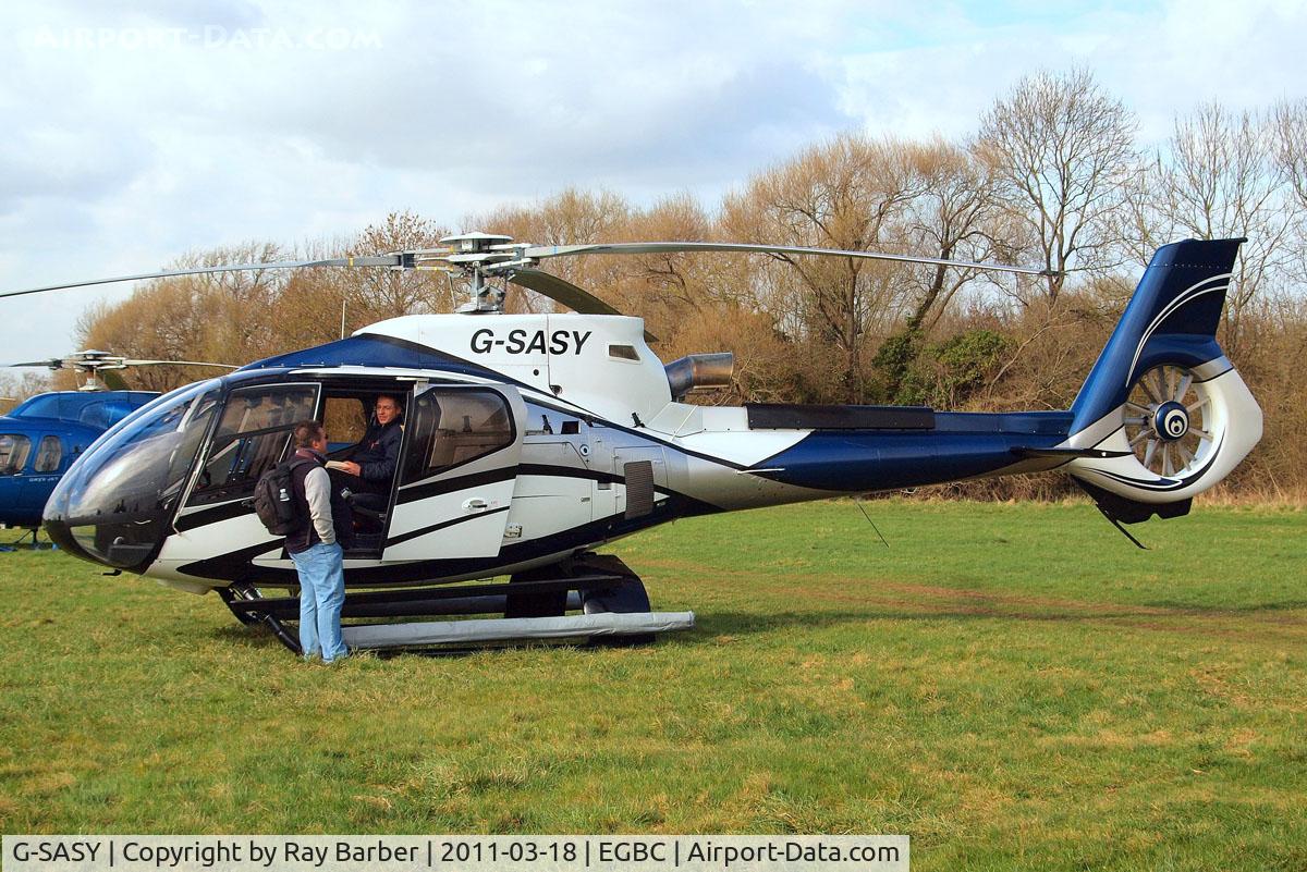 G-SASY, 2009 Eurocopter EC-130B-4 (AS-350B-4) C/N 4760, Eurocopter EC.130B4 [4760] Cheltenham Racecourse~G 18/03/2011