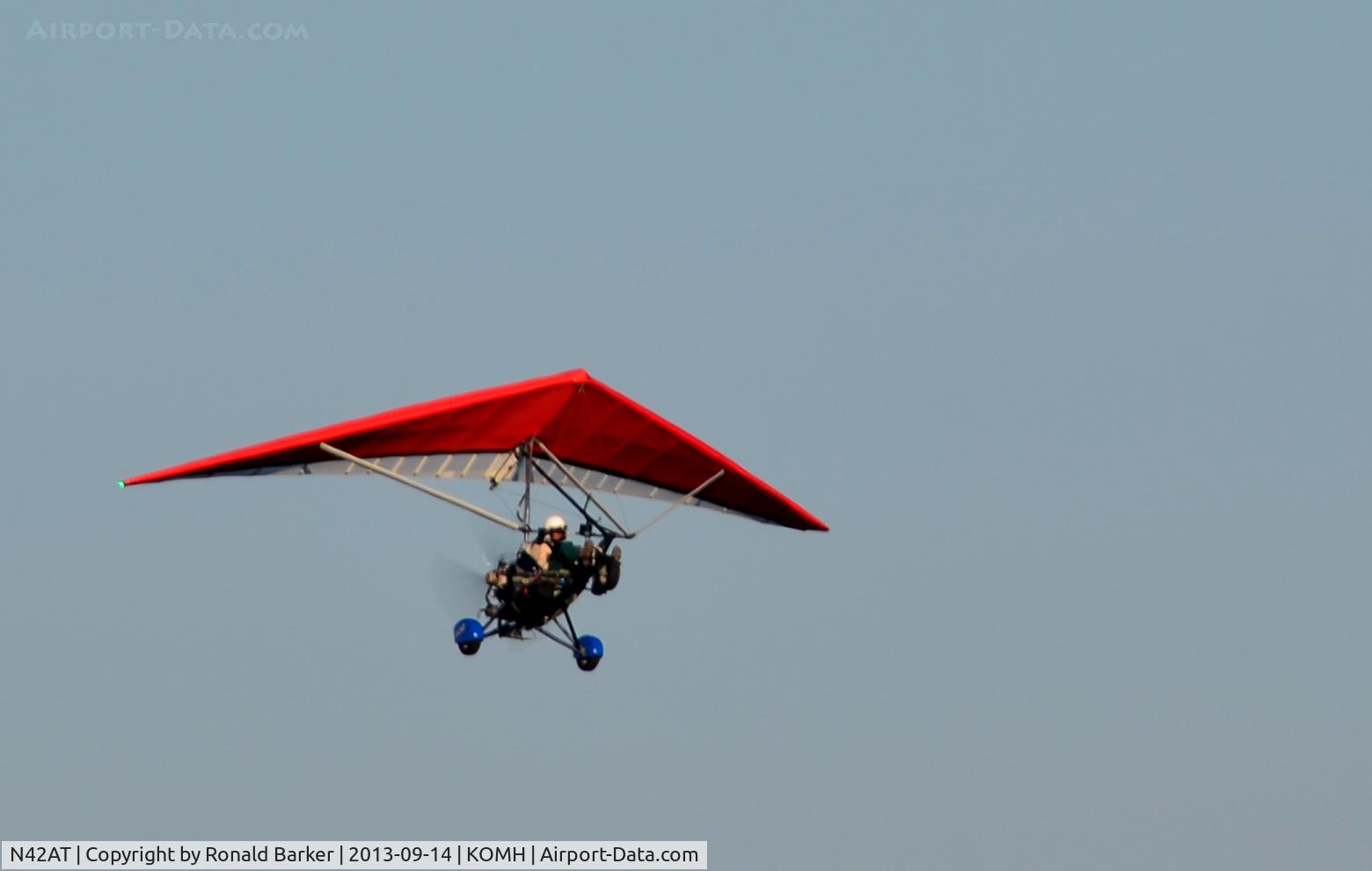 N42AT, 1998 Rainbow Aircraft Aerotrike Safari HKS C/N BILL-JACOBSON, Takeoff Orange