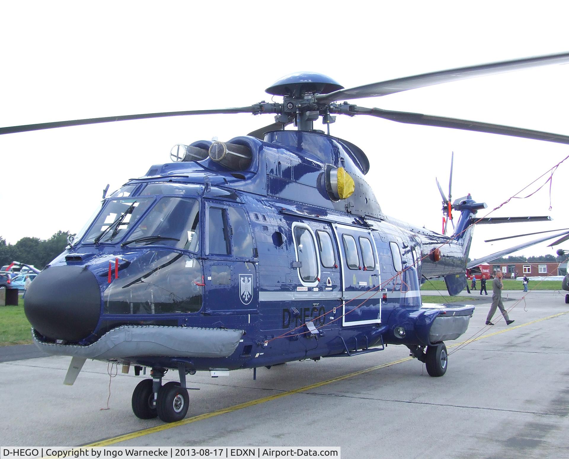 D-HEGO, 1982 Aérospatiale AS-332L Super Puma C/N 2050, Aerospatiale AS.332L Super Puma of the German Federal Police (Bundespolizei) at the Spottersday of the Nordholz Airday 2013 celebrationg 100 Years of German Naval Aviation at Nordholz Naval Aviation Base