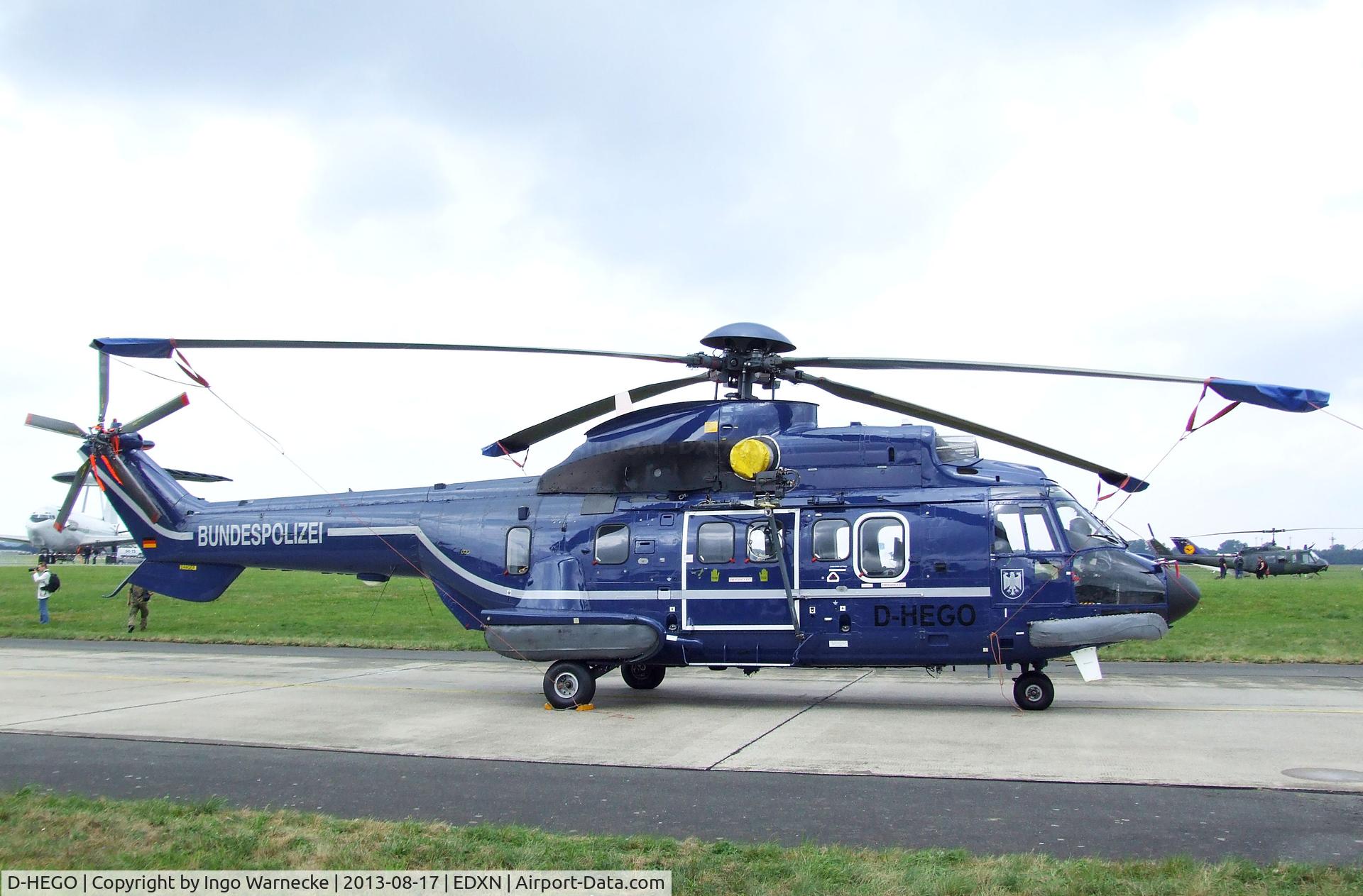 D-HEGO, 1982 Aérospatiale AS-332L Super Puma C/N 2050, Aerospatiale AS.332L Super Puma of the German Federal Police (Bundespolizei) at the Spottersday of the Nordholz Airday 2013 celebrationg 100 Years of German Naval Aviation at Nordholz Naval Aviation Base
