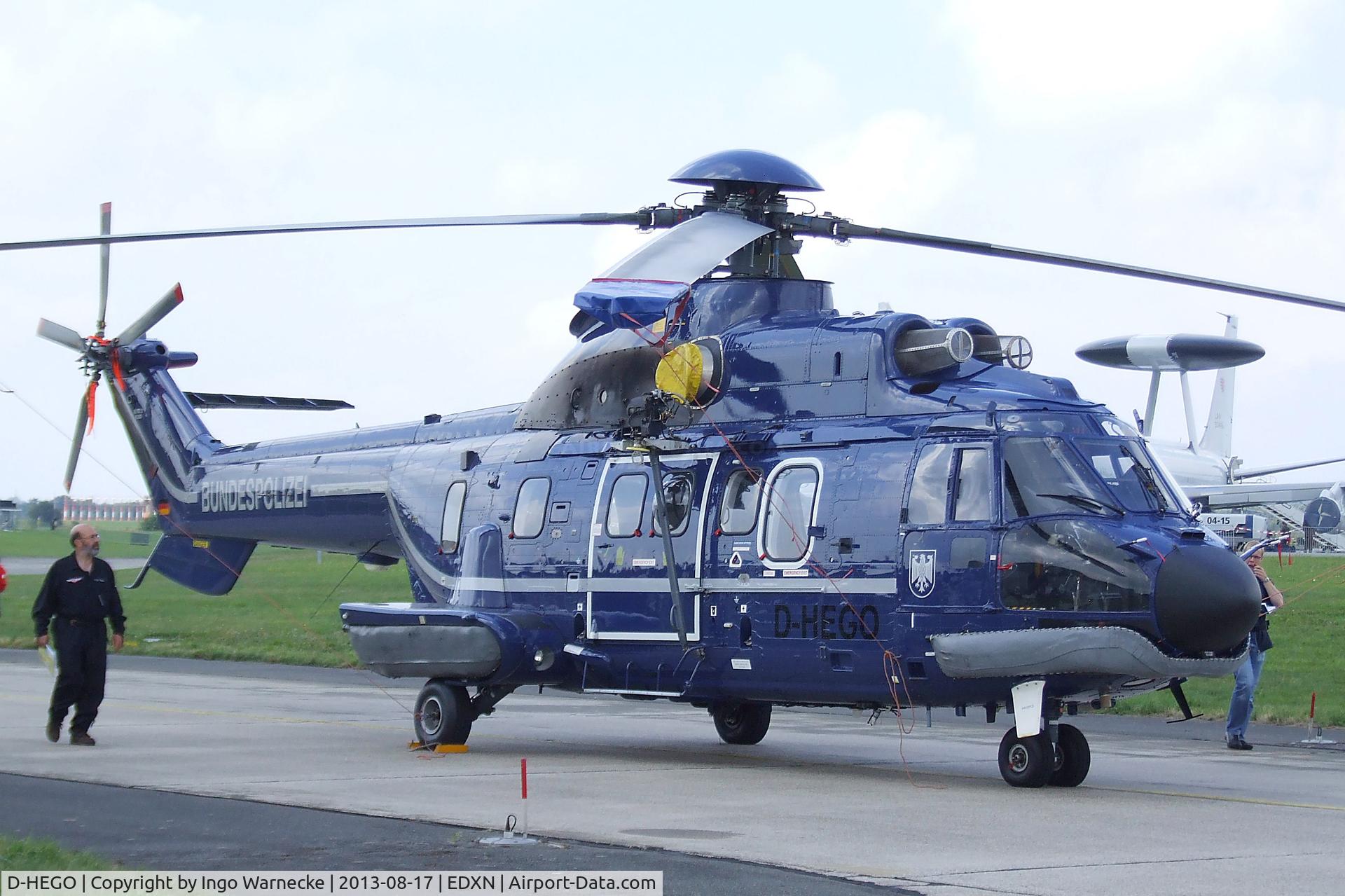 D-HEGO, 1982 Aérospatiale AS-332L Super Puma C/N 2050, Aerospatiale AS.332L Super Puma of the German Federal Police (Bundespolizei) at the Spottersday of the Nordholz Airday 2013 celebrationg 100 Years of German Naval Aviation at Nordholz Naval Aviation Base