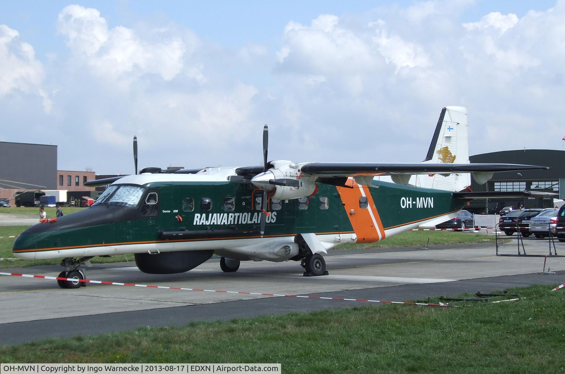 OH-MVN, 1994 Dornier 228-212 C/N 8233, Dornier Do 228-212 of the Finnish Border Guard (Rajavartiolaitos) at the Spottersday of the Nordholz Airday 2013 celebrationg 100 Years of German Naval Aviation at Nordholz Naval Aviation Base