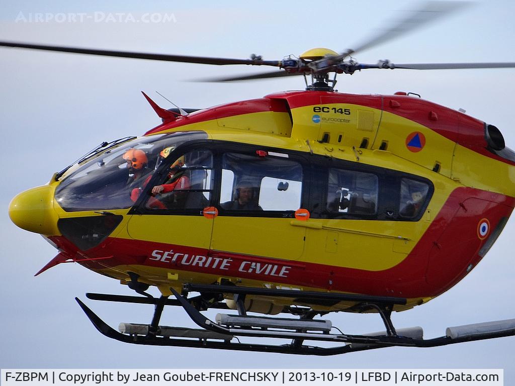 F-ZBPM, Eurocopter-Kawasaki EC-145 (BK-117C-2) C/N 9022, landing DZ Sécurité Civile for DRAGON 33 before Grand Crohot beach rescue