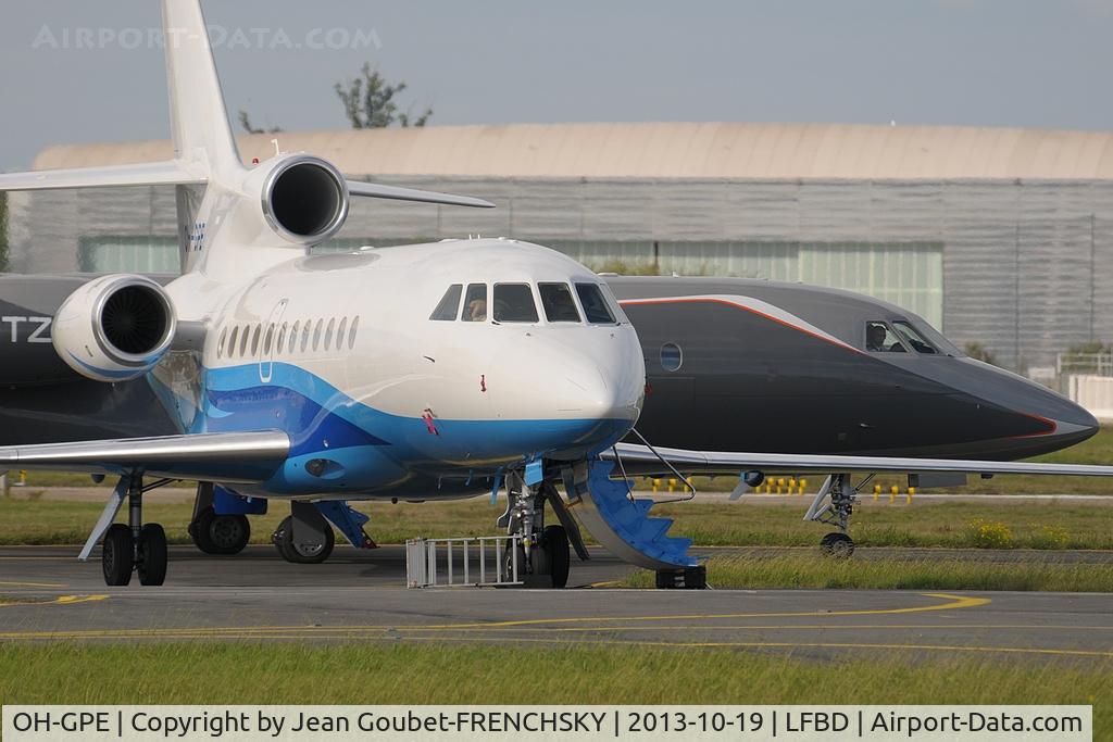OH-GPE, 2012 Dassault Falcon 900LX C/N 252, Airfix Aviation with MasterJet parking Kilo