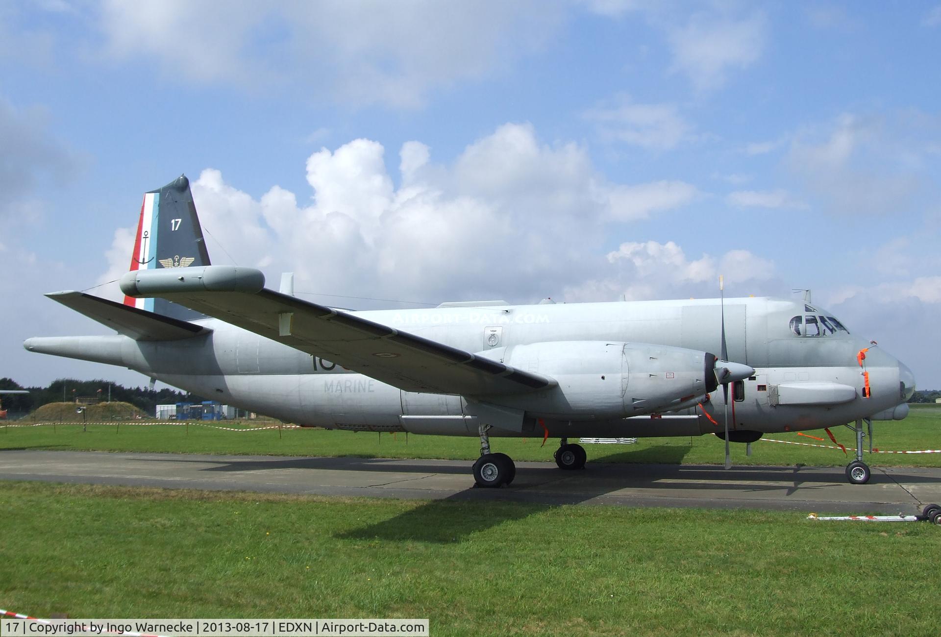 17, Dassault ATL-2 Atlantique 2 C/N 17, Dassault ATL-2 Atlantique 2 (upgraded Breguet Br.1150 Atlantic) of the Aeronautique Navale at the Spottersday of the Nordholz Airday 2013 celebrationg 100 Years of German Naval Aviation at Nordholz Naval Aviation Base