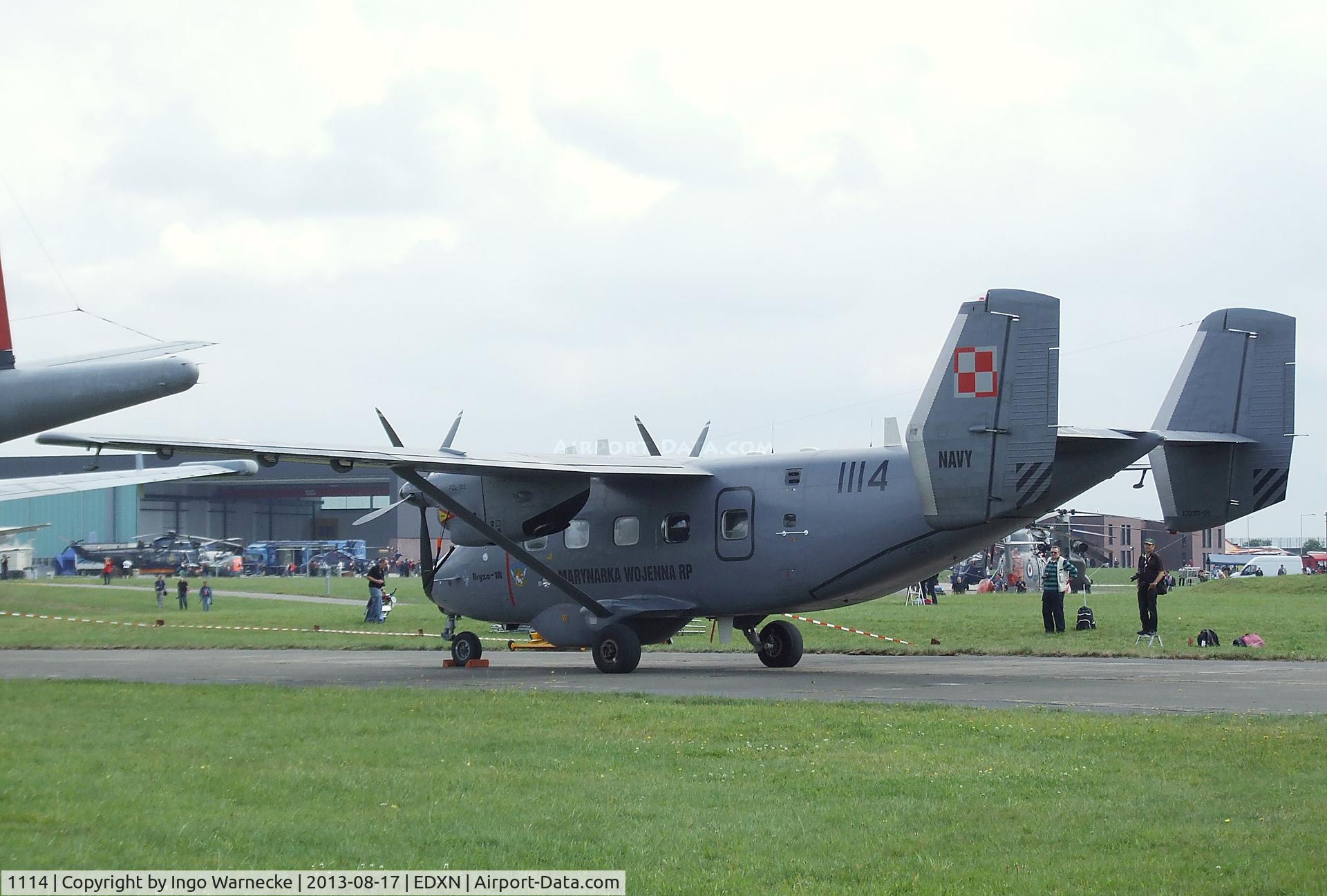 1114, PZL-Mielec M-28B1R Bryza 1R C/N AJG001-05, PZL-Mielec M-28B1R Bryza 1R of the Polish Navy at the Spottersday of the Nordholz Airday 2013 celebrationg 100 Years of German Naval Aviation at Nordholz Naval Aviation Base