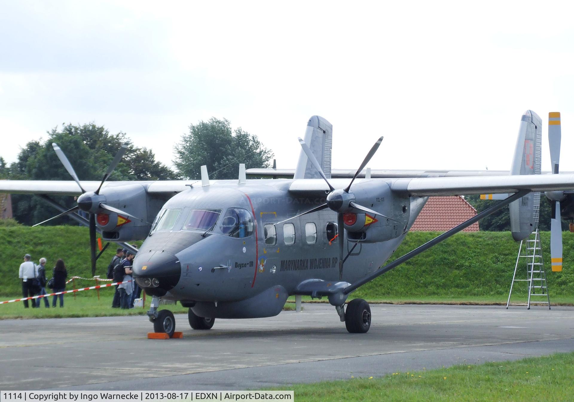 1114, PZL-Mielec M-28B1R Bryza 1R C/N AJG001-05, PZL-Mielec M-28B1R Bryza 1R of the Polish Navy at the Spottersday of the Nordholz Airday 2013 celebrationg 100 Years of German Naval Aviation at Nordholz Naval Aviation Base