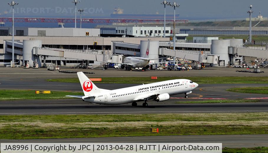 JA8996, 1997 Boeing 737-446 C/N 28832, Ah! Almost a tail strike!
