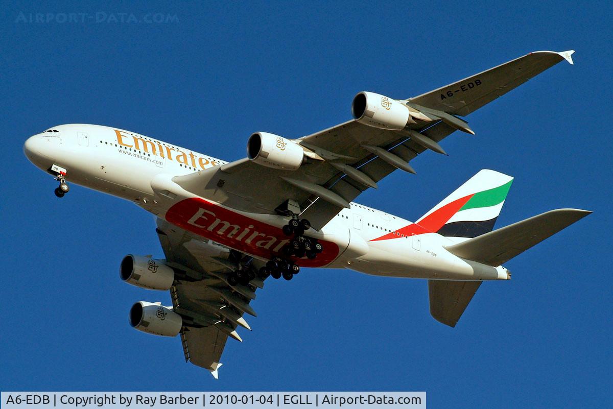 A6-EDB, 2008 Airbus A380-861 C/N 013, Airbus A380-861 [013] (Emirates Airlines) 04/01/2010