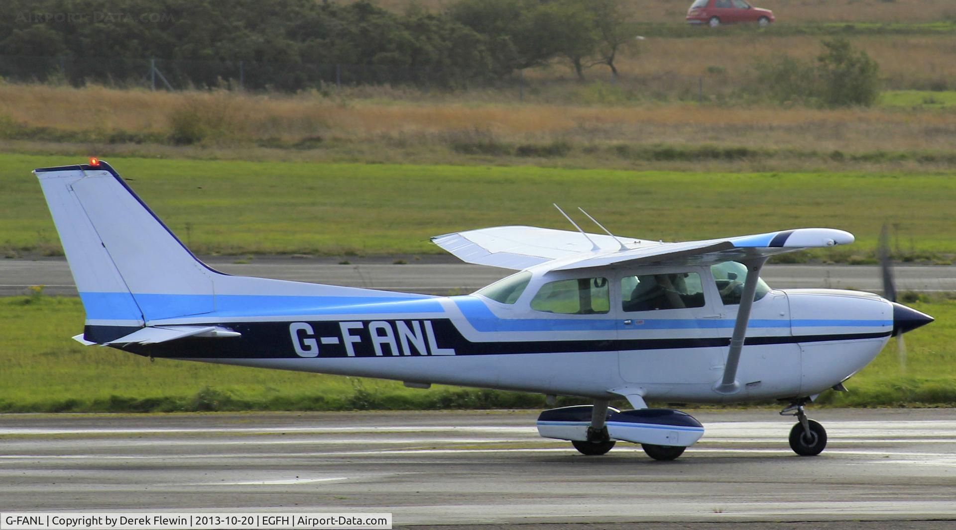 G-FANL, 1978 Cessna R172K Hawk XP C/N R172-2873, Cessna R172K from EGFE seen just about to park up at EGFH.