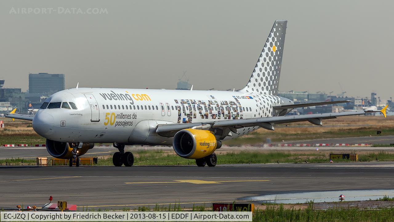 EC-JZQ, 1999 Airbus A320-214 C/N 992, line up for departure from Frankfurt