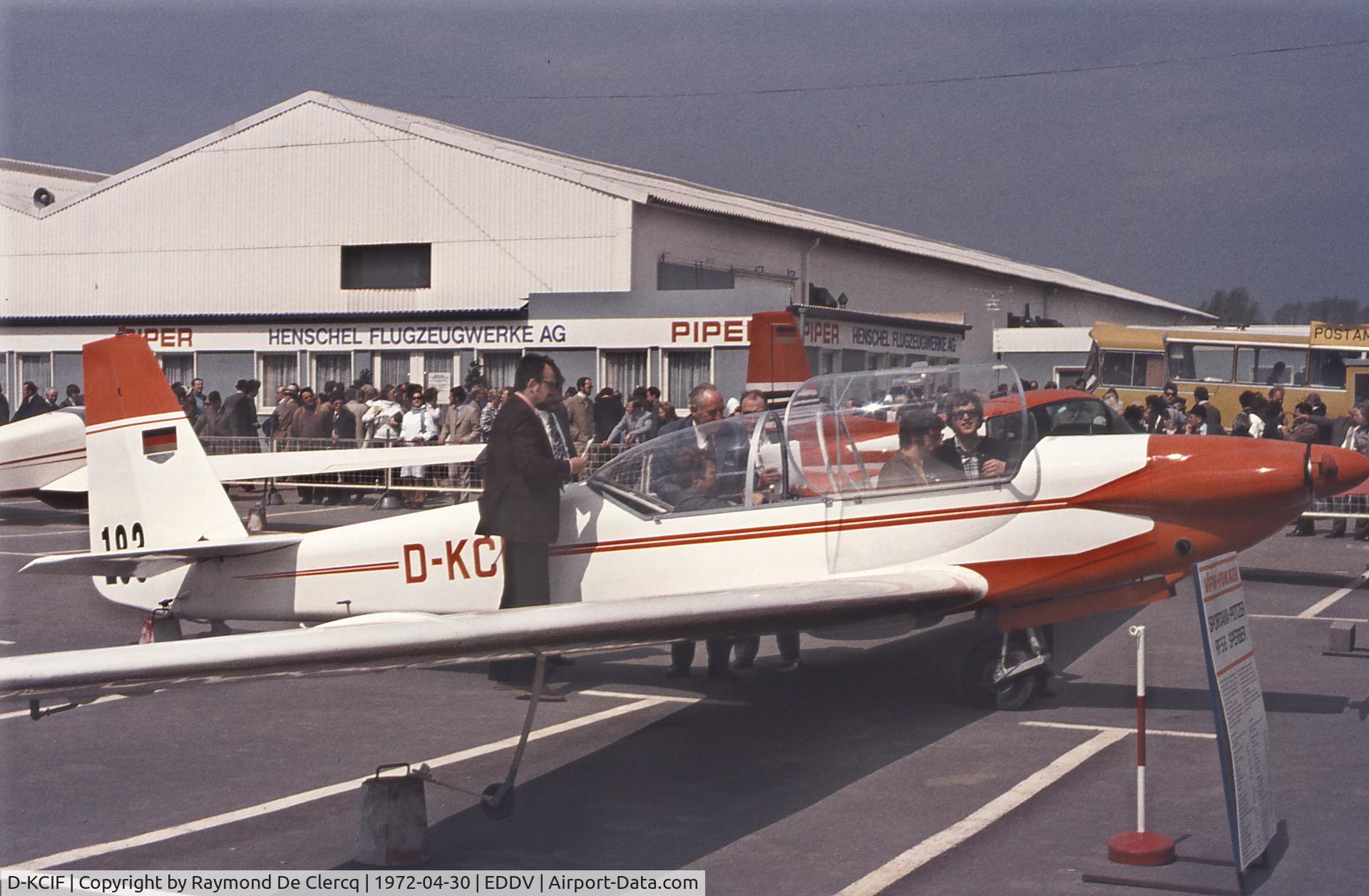 D-KCIF, Sportavia-Putzer RF-5B Sperber C/N 51004, Hannover Messe 1972