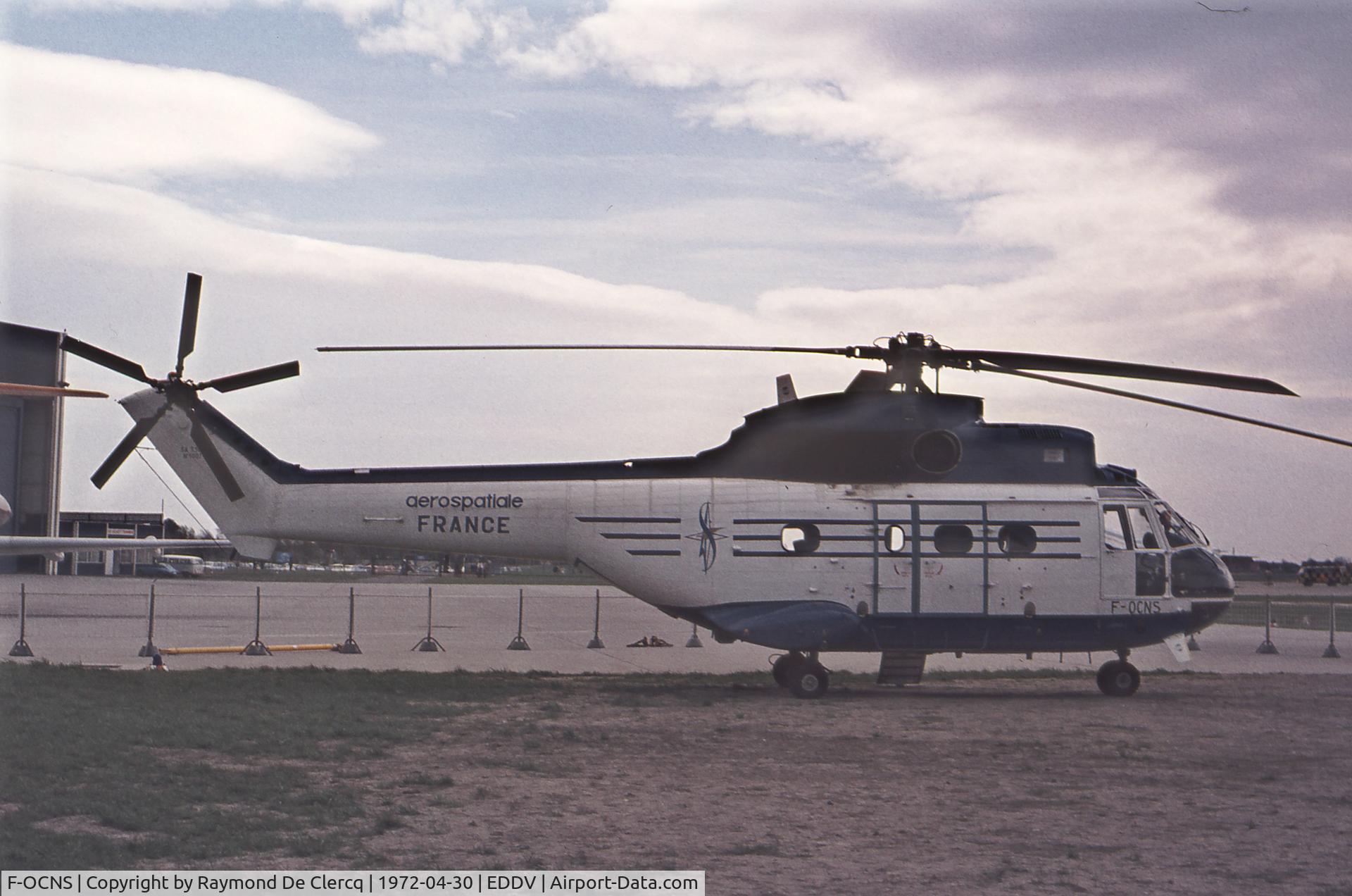 F-OCNS, Aerospatiale SA-330F Puma C/N 1007, Hanover Messe 1972
