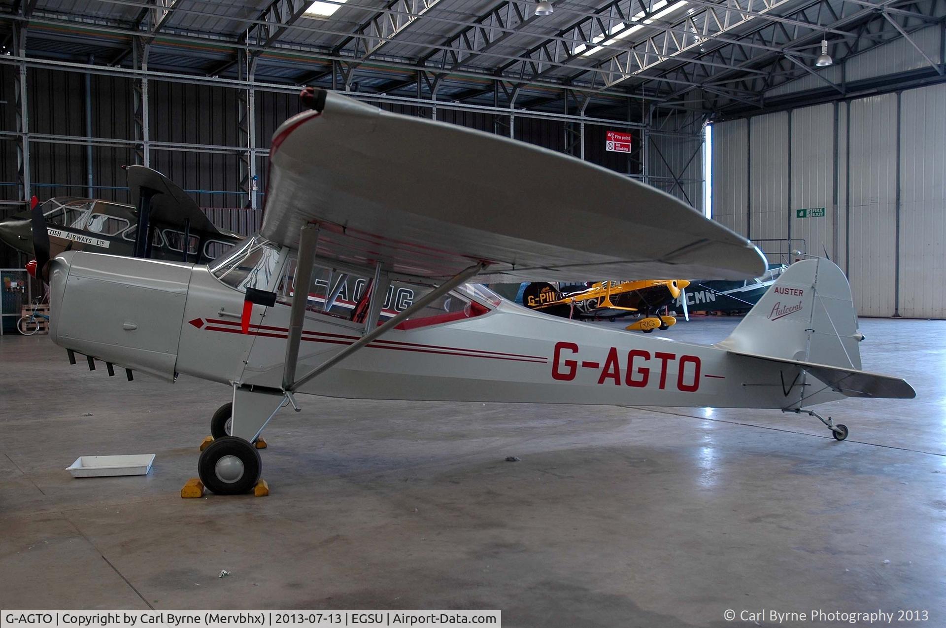 G-AGTO, 1945 Auster J-1 Autocrat C/N 1822, Part of the Imperial War Museum's preserved flying collection.