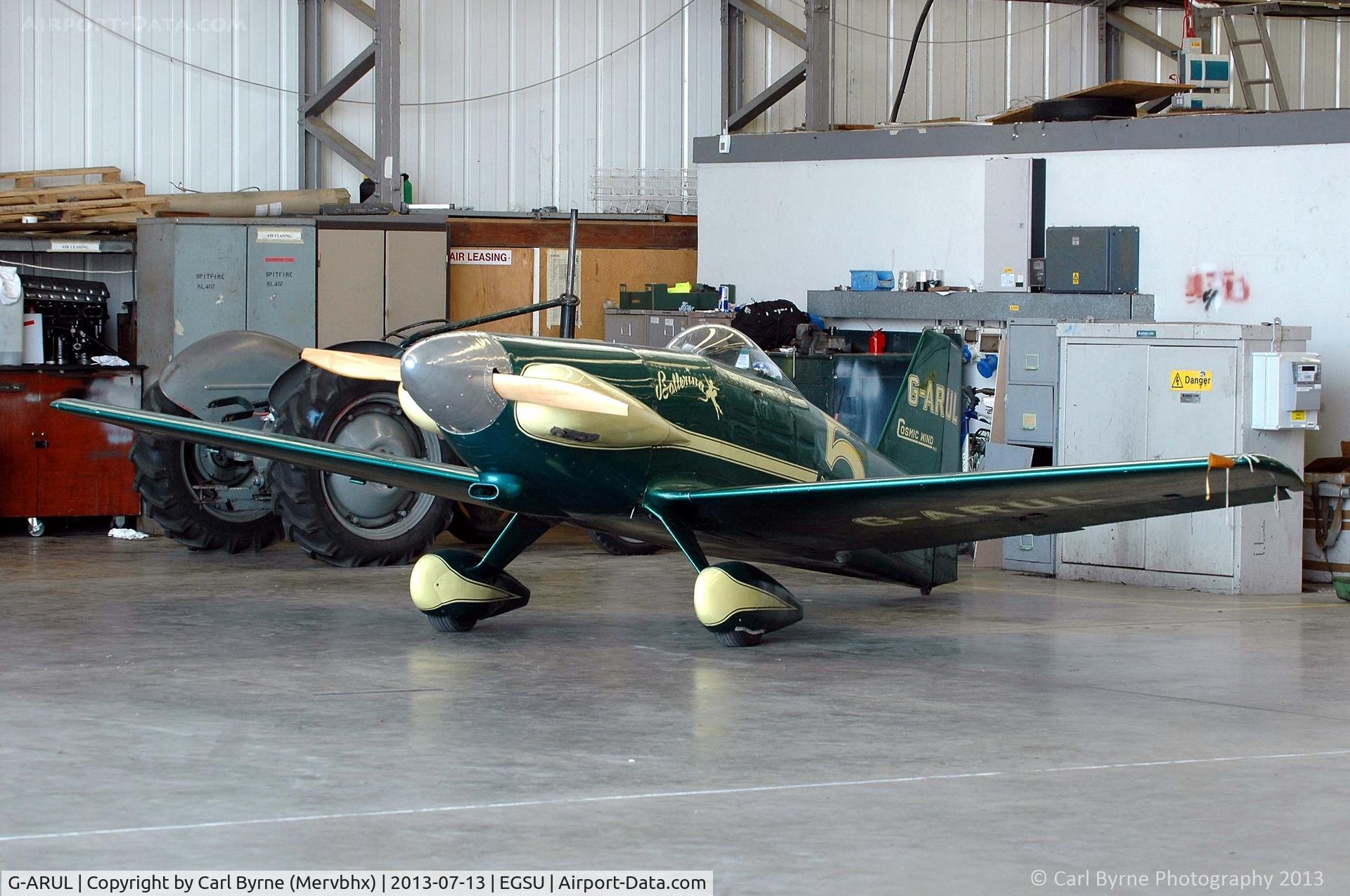 G-ARUL, 1973 LeVier Cosmic Wind C/N PFA 1511, Part of the Imperial War Museum's preserved flying collection.