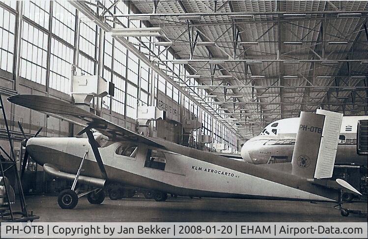 PH-OTB, 1961 Pilatus PC-6/B2-H2 Turbo Porter C/N 518, Photographed in a maintenance hangar at Schiphol, years ago
