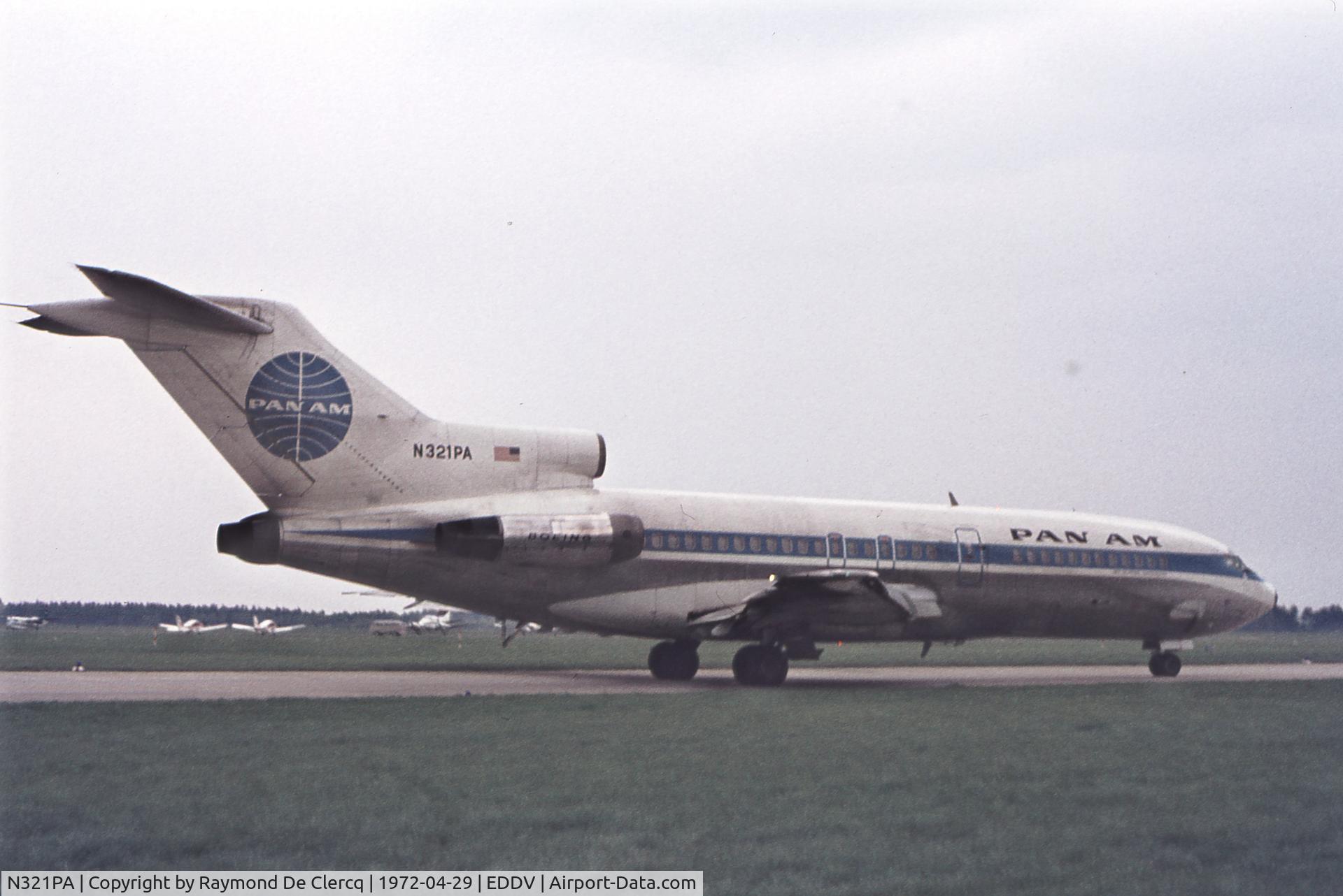N321PA, 1966 Boeing 727-21 C/N 18999, Hannover Messe 1972