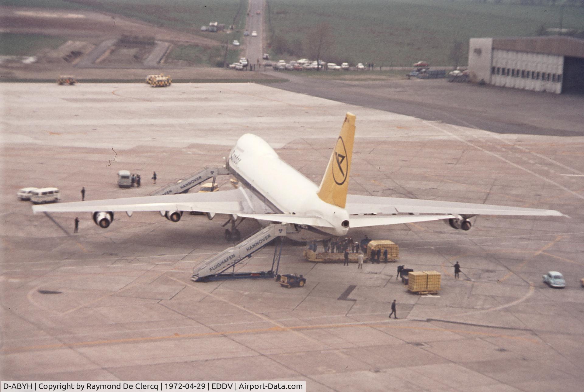 D-ABYH, 1972 Boeing 747-230B C/N 20559, Hannover Messe 1972