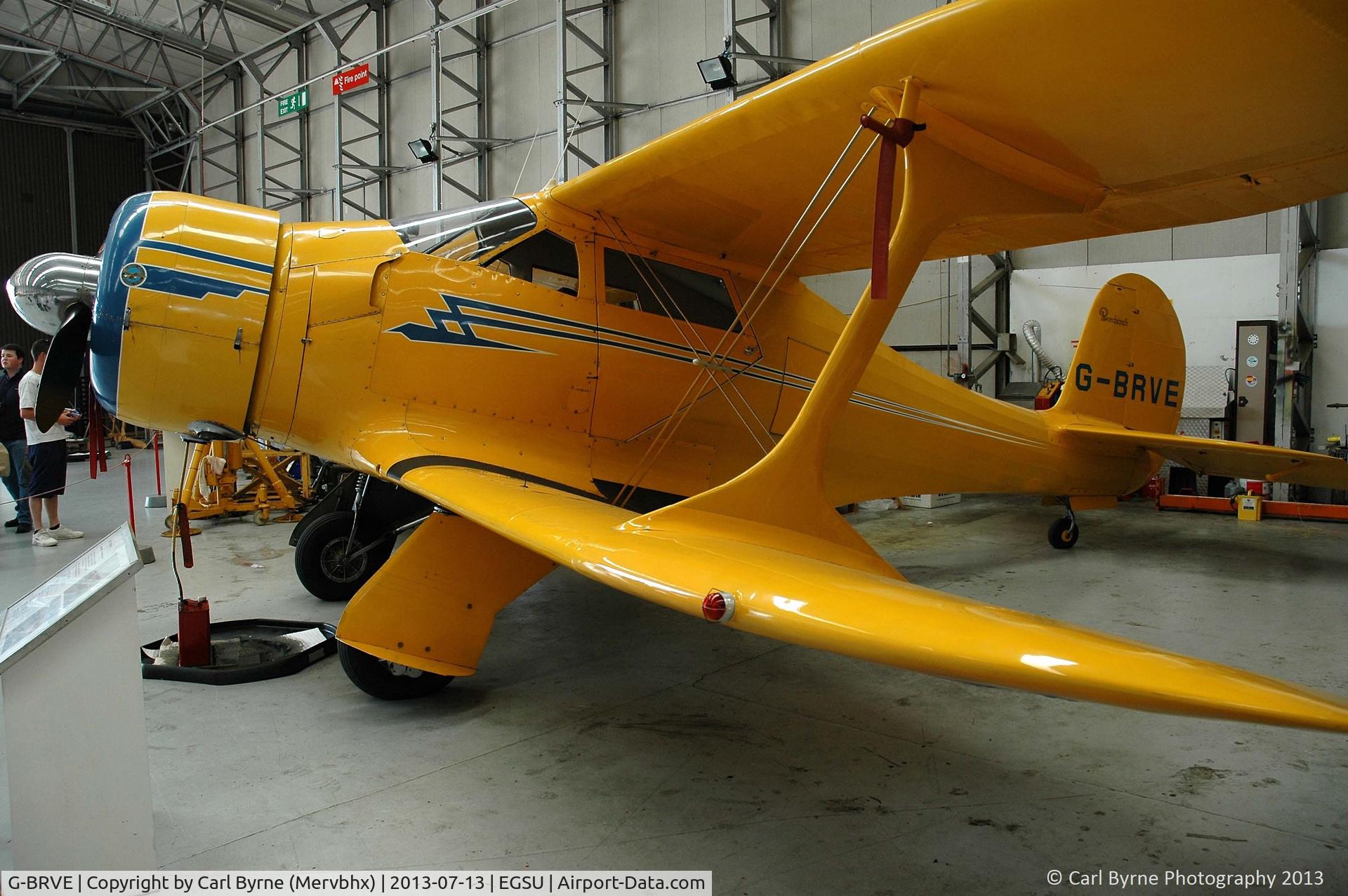G-BRVE, 1945 Beech D17S Staggerwing C/N 6701, Part of the Imperial War Museum's preserved flying collection.