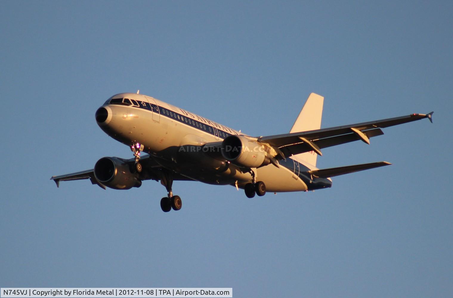 N745VJ, 2000 Airbus A319-112 C/N 1289, USAirways 