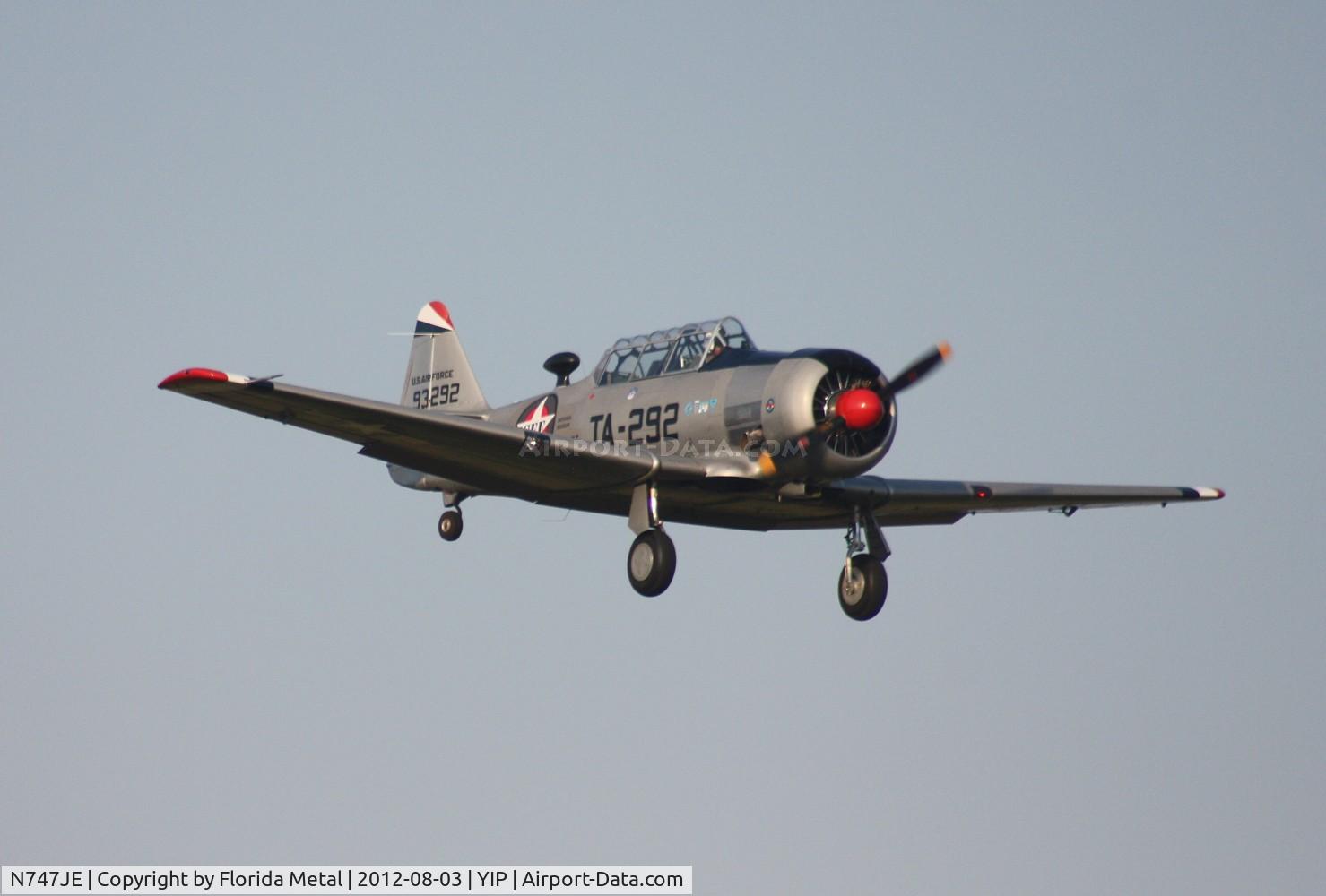 N747JE, 1958 North American AT-6G Texan C/N 168-394 (49-3292), AT-6G
