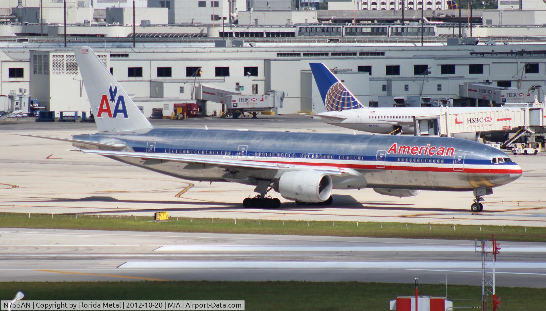 N755AN, 2001 Boeing 777-223 C/N 30263, American 777-200