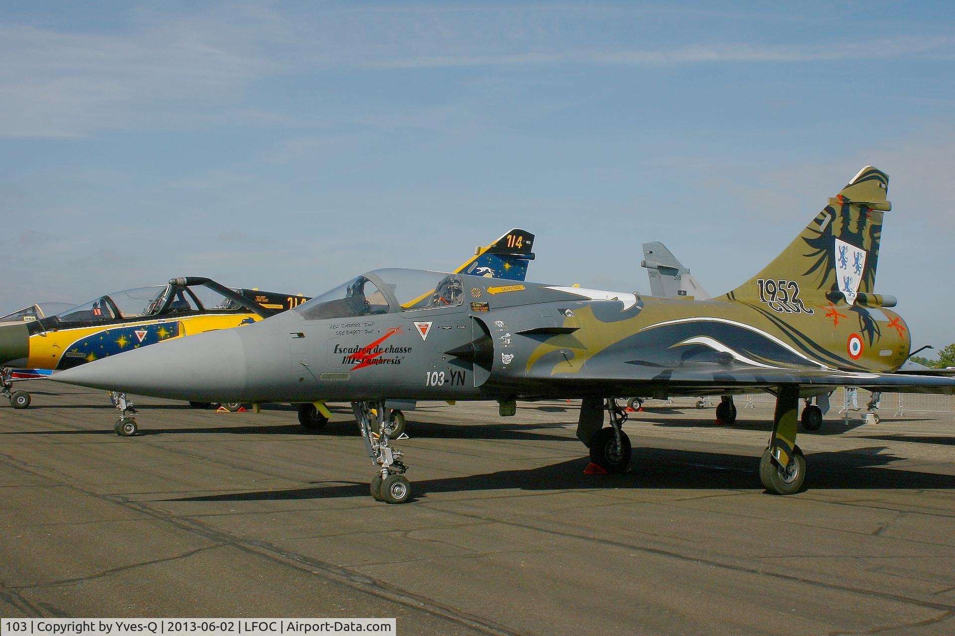 103, Dassault Mirage 2000C C/N 367, Dassault Mirage 2000C (103-YN), Châteaudun Air Base 279 (LFOC)