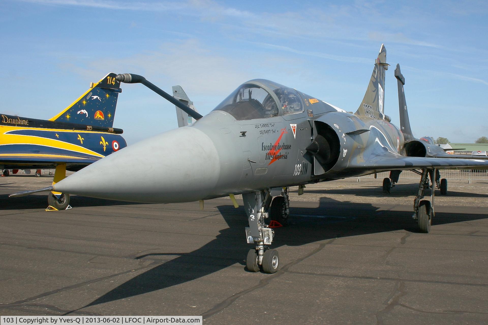 103, Dassault Mirage 2000C C/N 367, Dassault Mirage 2000C (103-YN), Châteaudun Air Base 279 (LFOC)