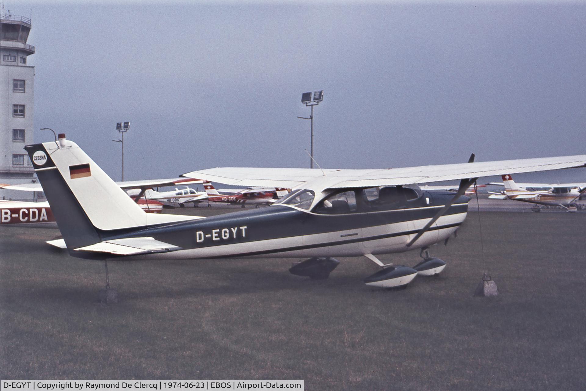 D-EGYT, Reims F172G C/N 0213, Ostend, 1974
