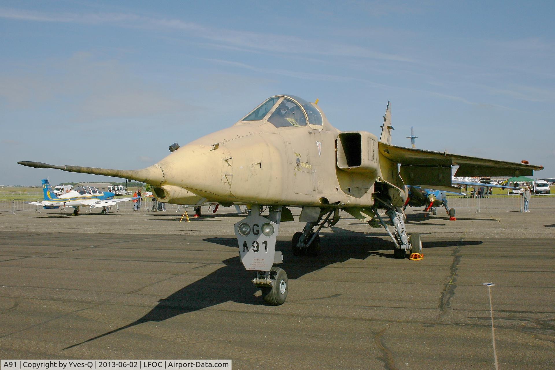 A91, Sepecat Jaguar A C/N A91, Sepecat Jaguar A (11-YG), Canopee Museum, Châteaudun Air Base 279 (LFOC)