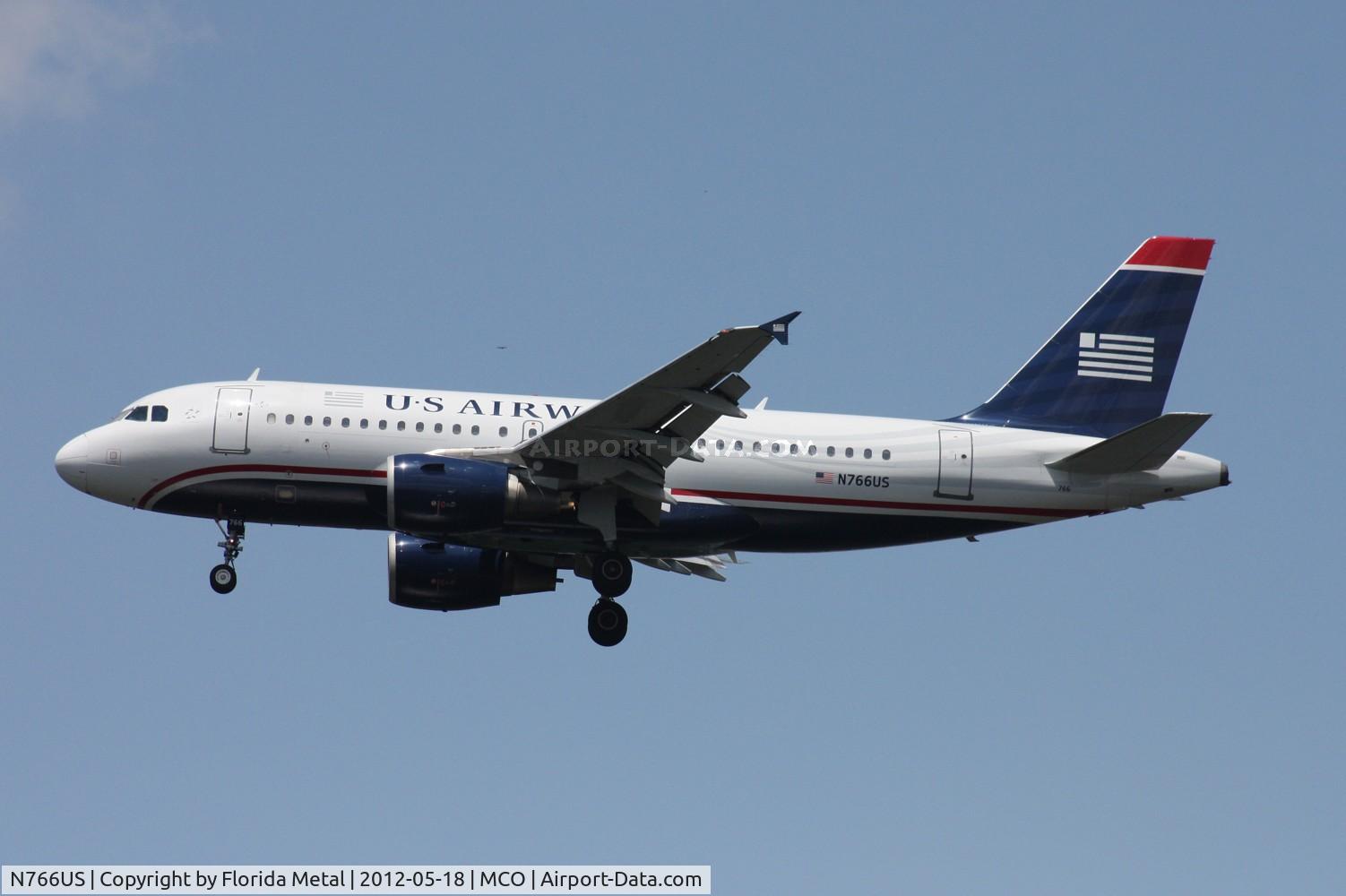 N766US, 2000 Airbus A319-112 C/N 1378, US Airways A319