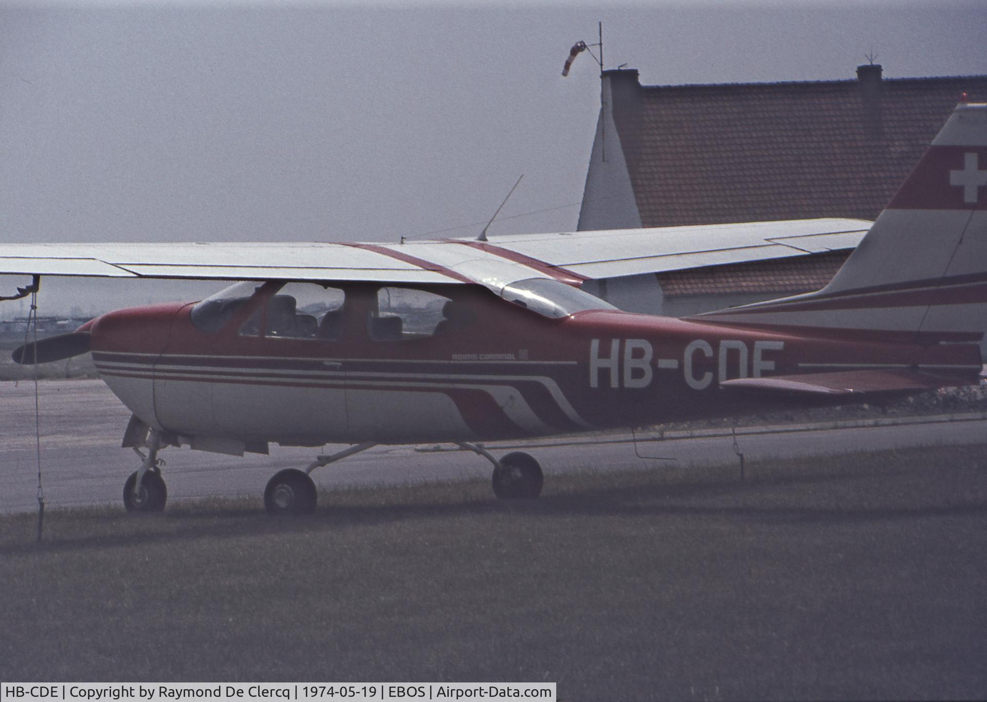 HB-CDE, 1973 Reims F177RG Cardinal RG C/N F177RG0077, Ostend, 1974