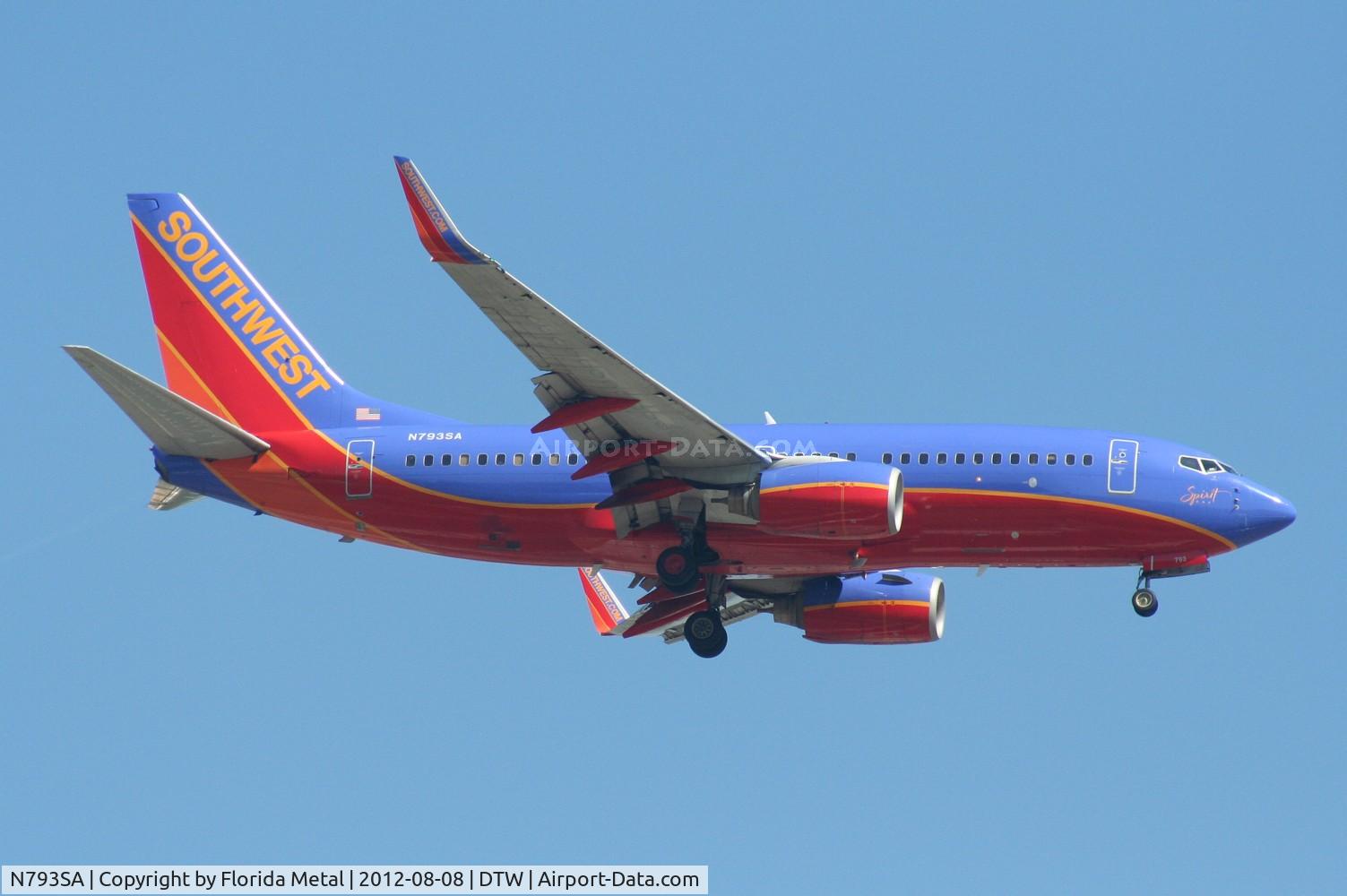 N793SA, 2001 Boeing 737-7H4 C/N 27888, Southwest 737-700