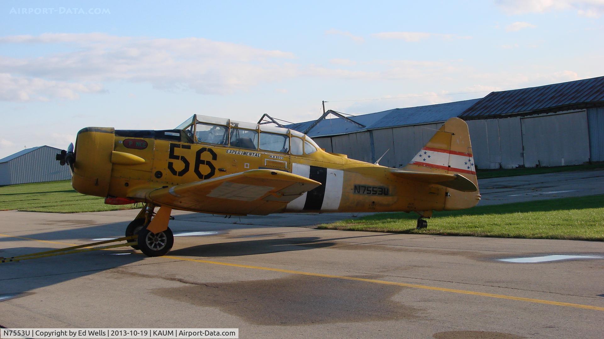 N7553U, 1952 North American Harvard 4 C/N 20365, Doc's Harvard - Barn fresh