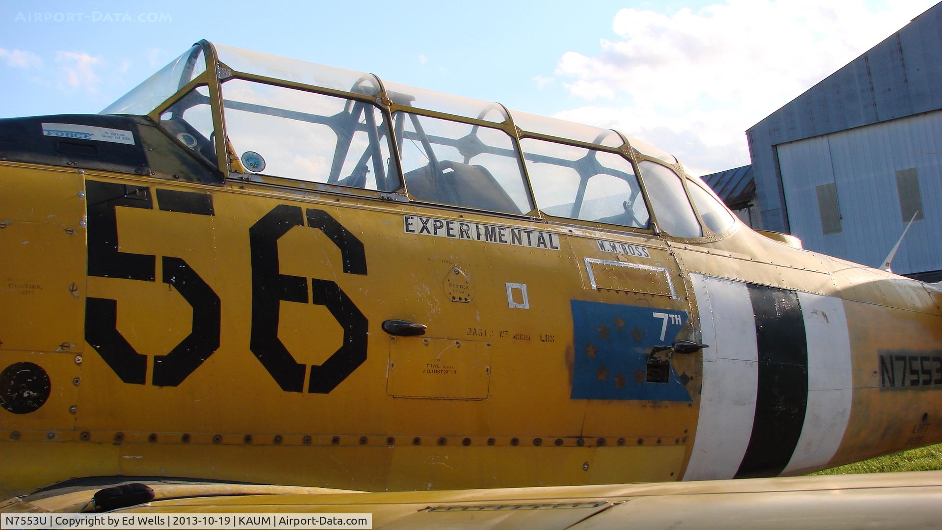 N7553U, 1952 North American Harvard 4 C/N 20365, Harvard @ KAUM