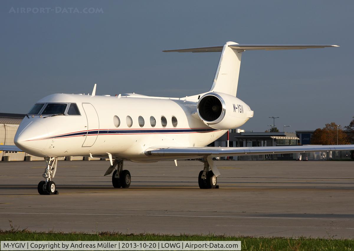 M-YGIV, 1988 Gulfstream Aerospace G-IV C/N 1080, Business visitor.