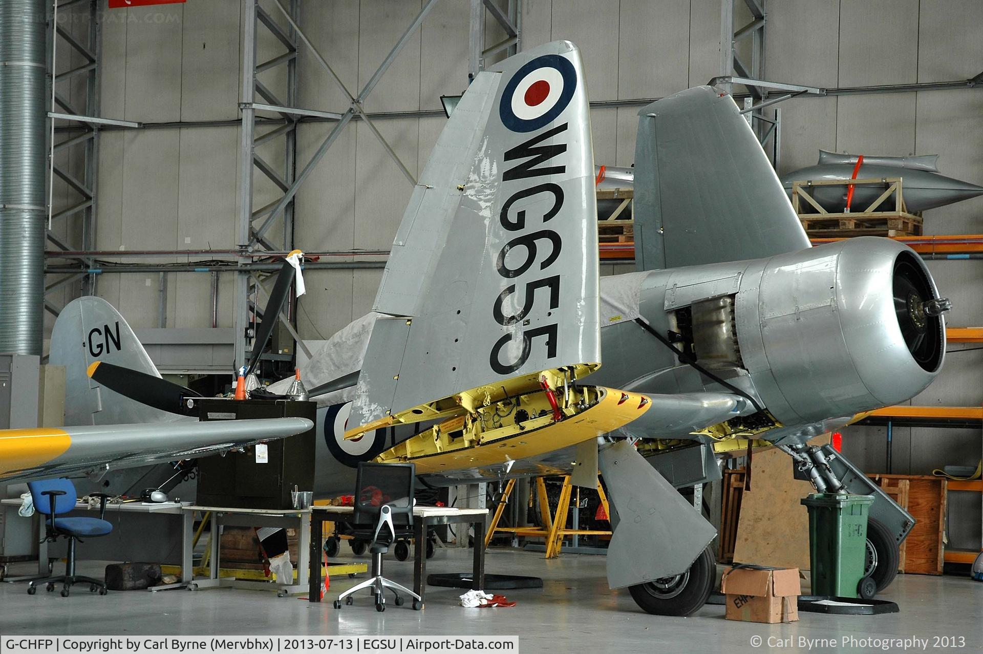 G-CHFP, 1952 Hawker Sea Fury T.20 C/N 41H/636070, Part of the Imperial War Museum's preserved flying collection.