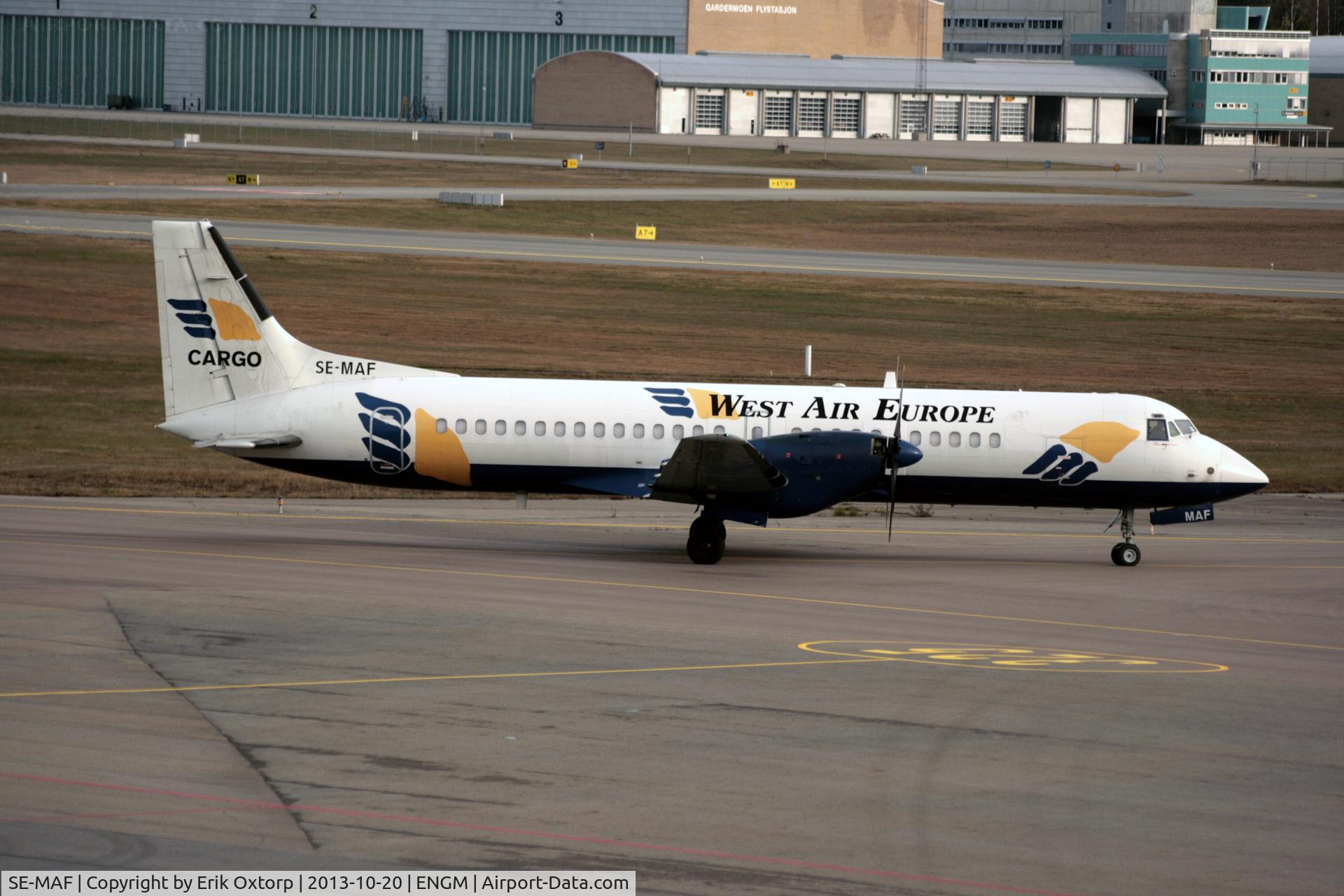 SE-MAF, 1986 British Aerospace ATP C/N 2002, SE-MAF in OSL